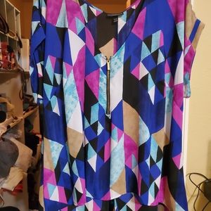 Jewel tone flutter top